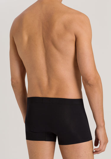 73079 Cotton Essentials 2 Pack Boxer Brief With Covered Waistband - 019 Black